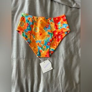 NWT Kulani Kinis Rumba Rose High Waisted Bottoms